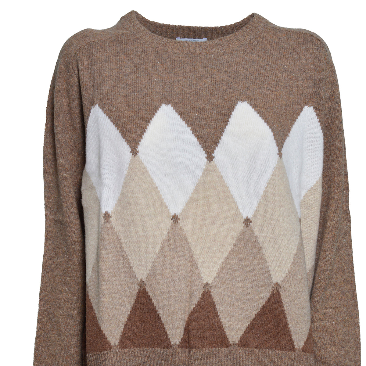 r neck pullover classic diamond