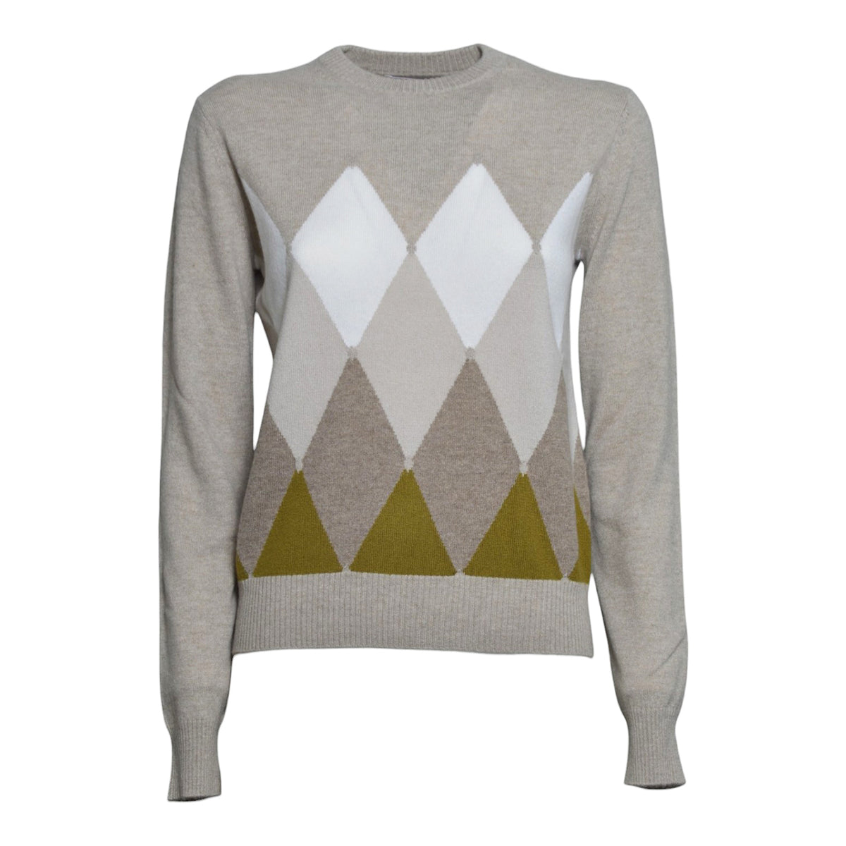 r neck pullover classic diamond