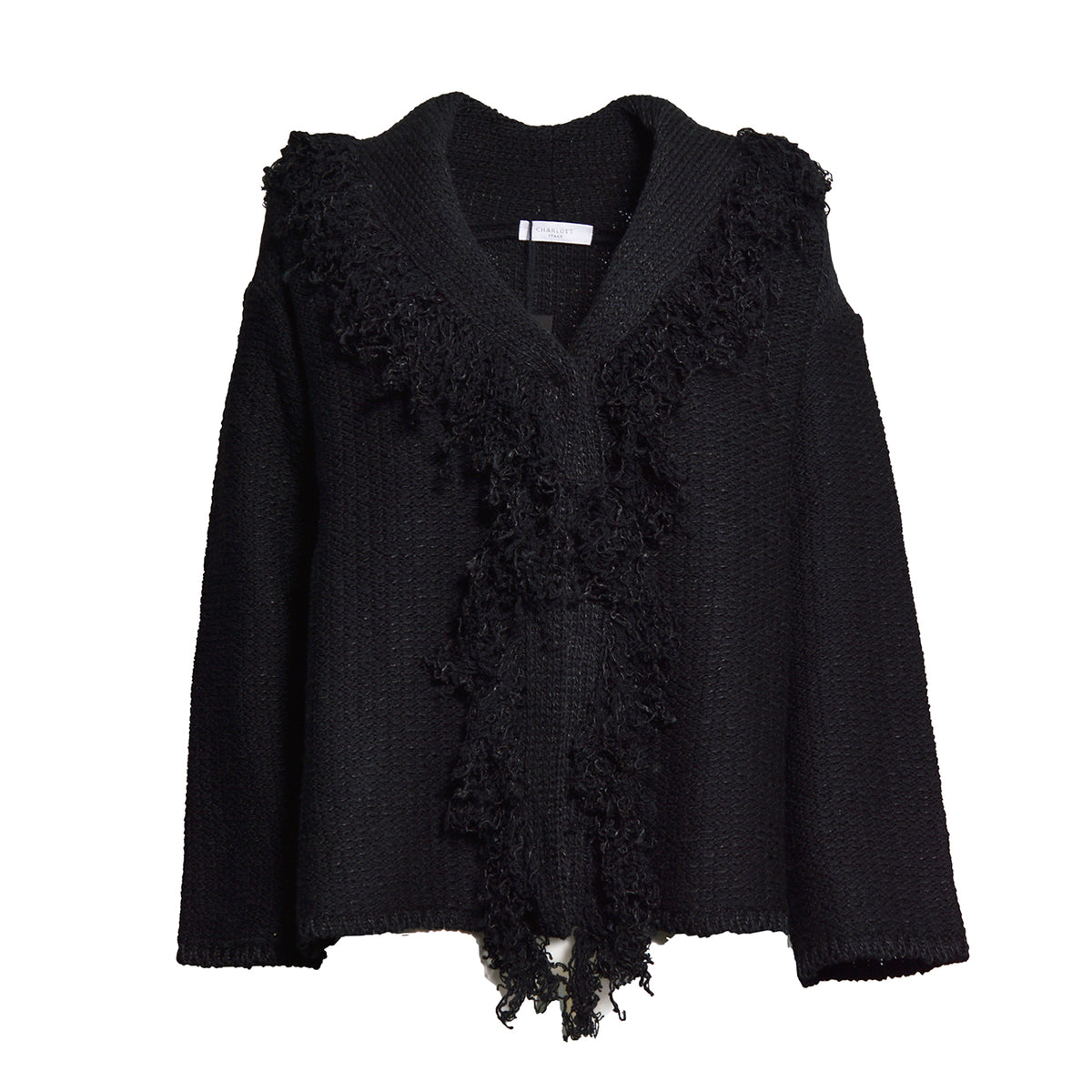 cardigan tropical collo sciallato