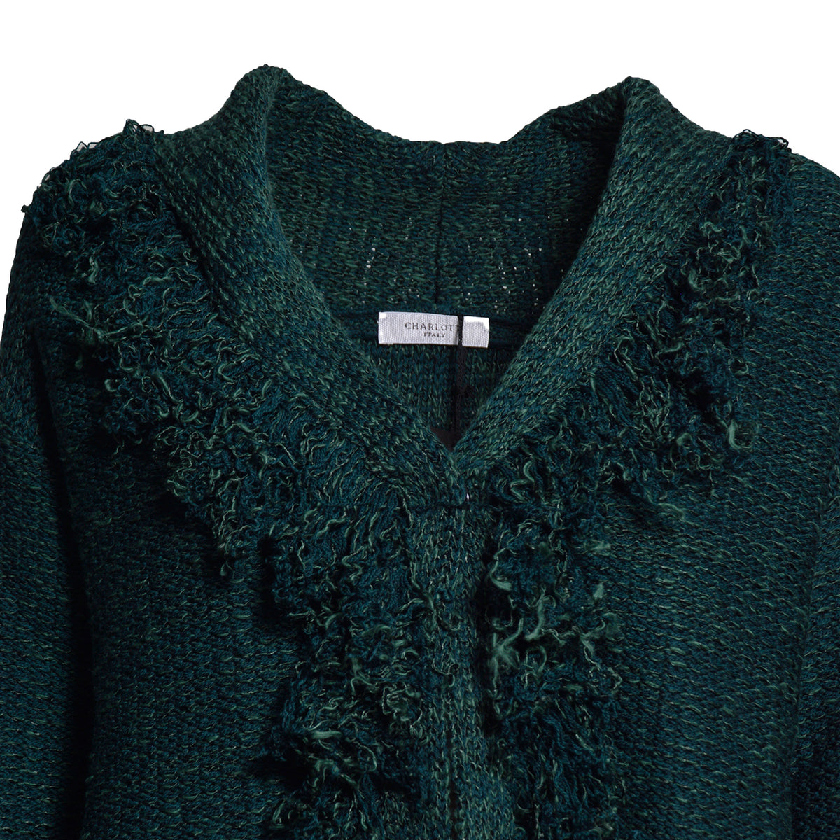 cardigan tropical collo sciallato