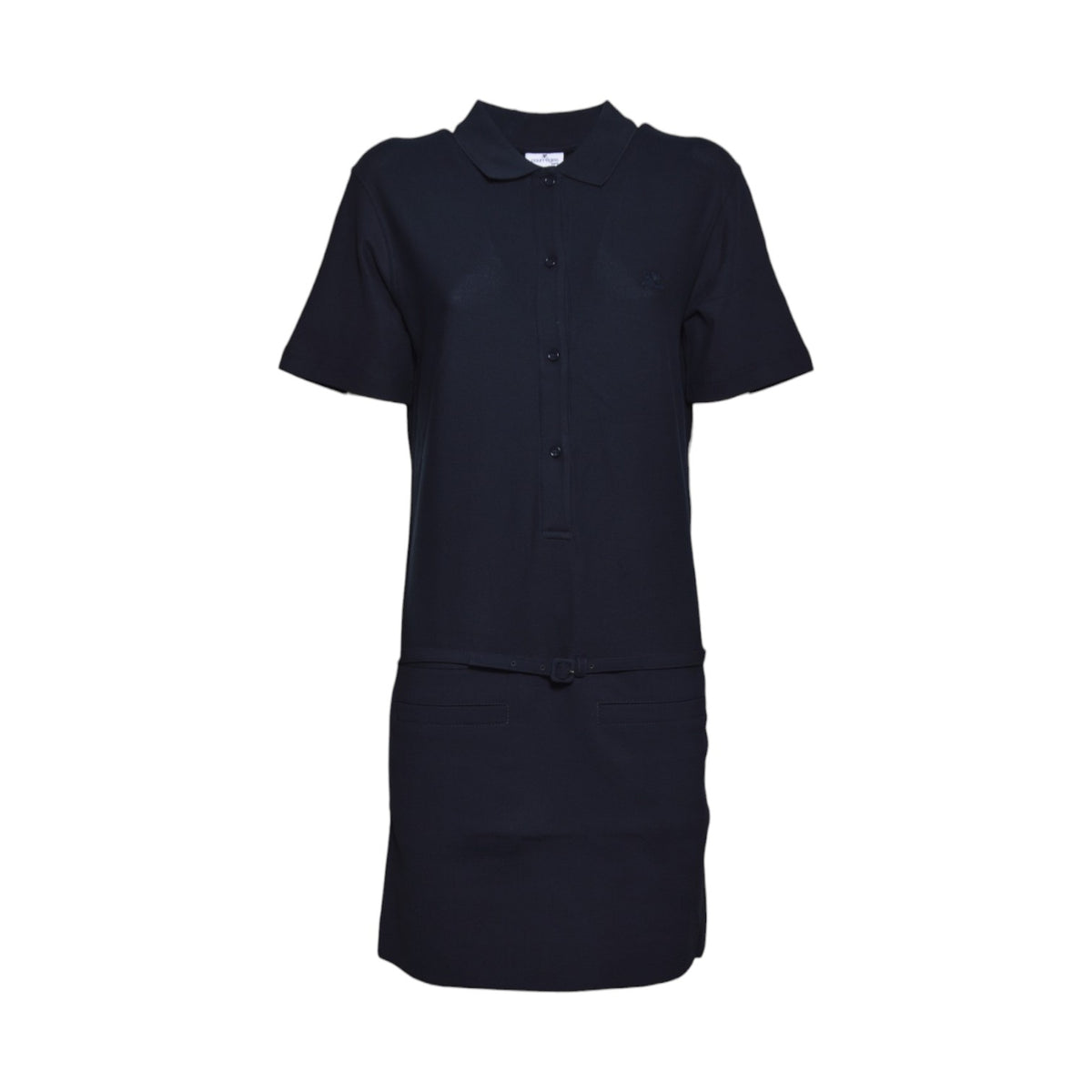 mini dress bi-material polo