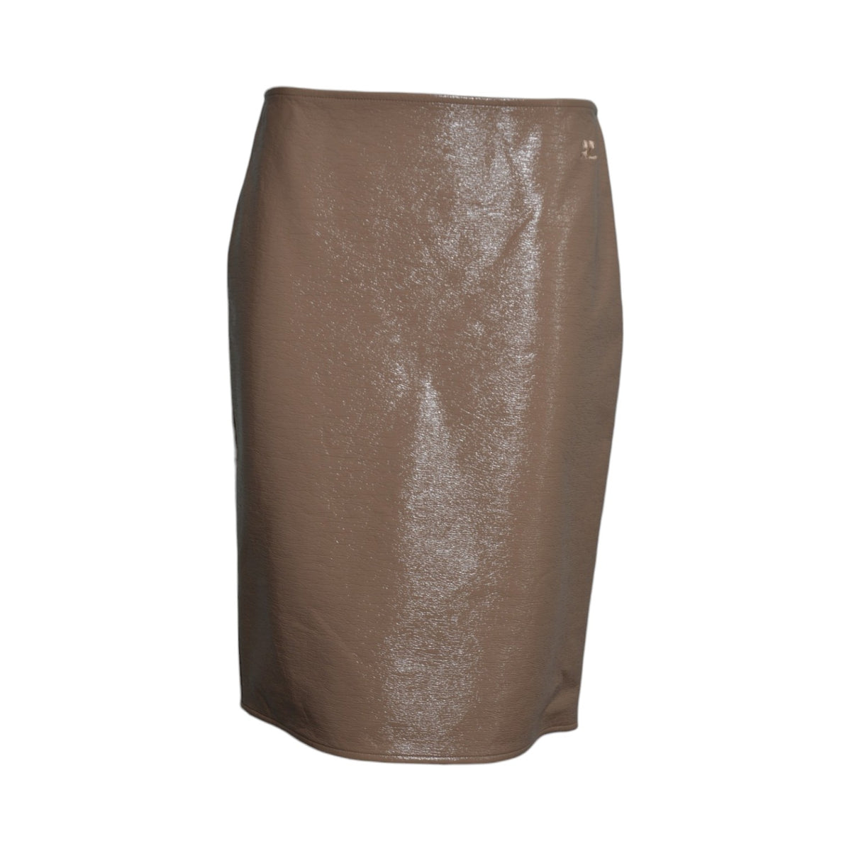 skirt vinyl knee-length