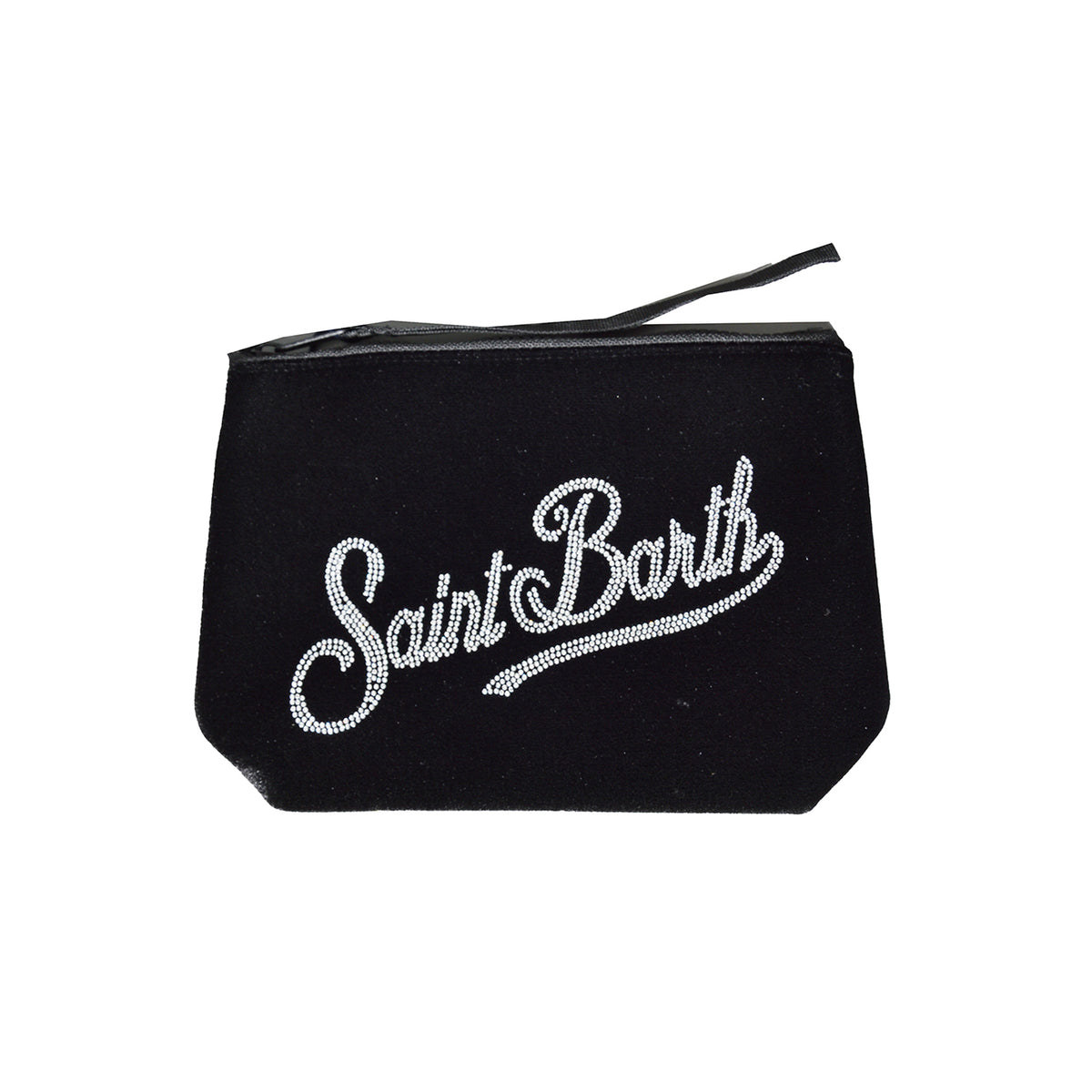aline velvet pochette strass