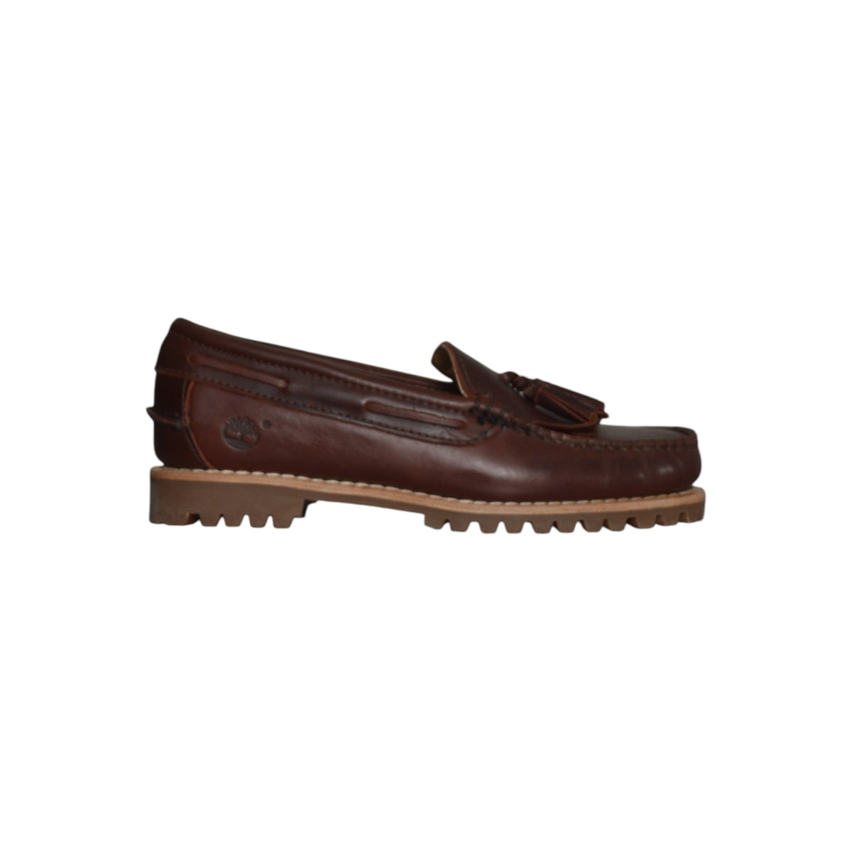 timberland authentic loafer shoe burgundy full grain