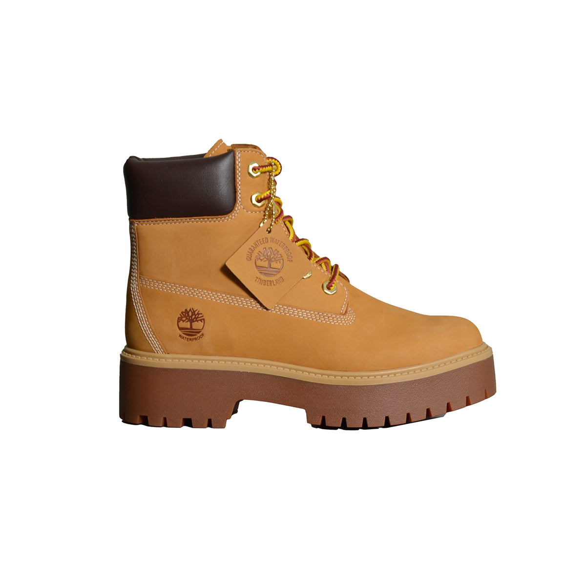 stone street 6 inch lace up waterproof boot wheat