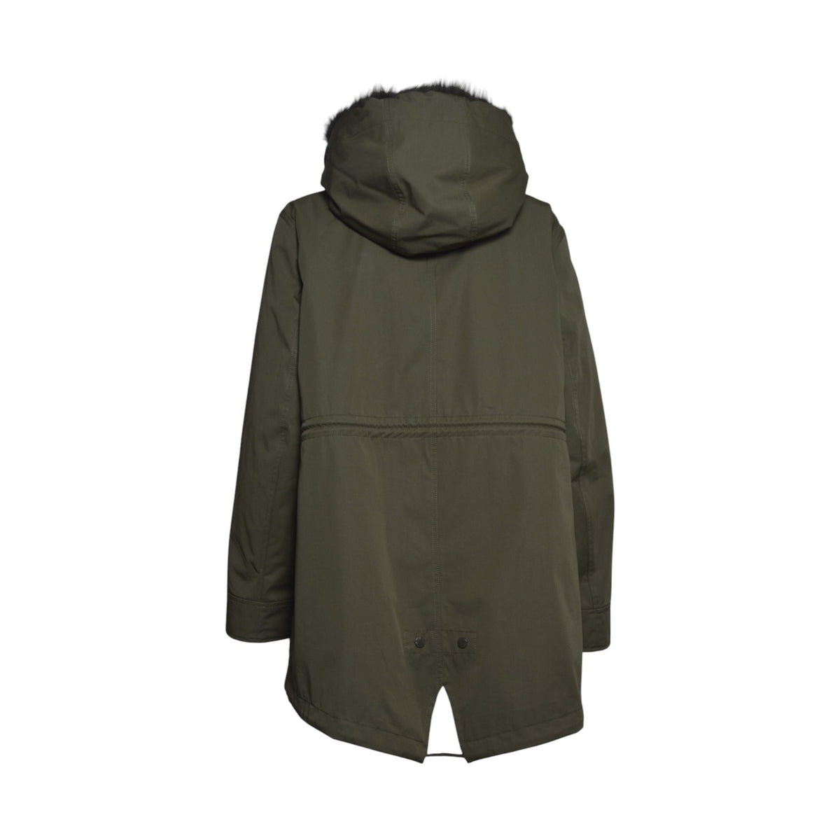 parka 72cm blended cotton/fur