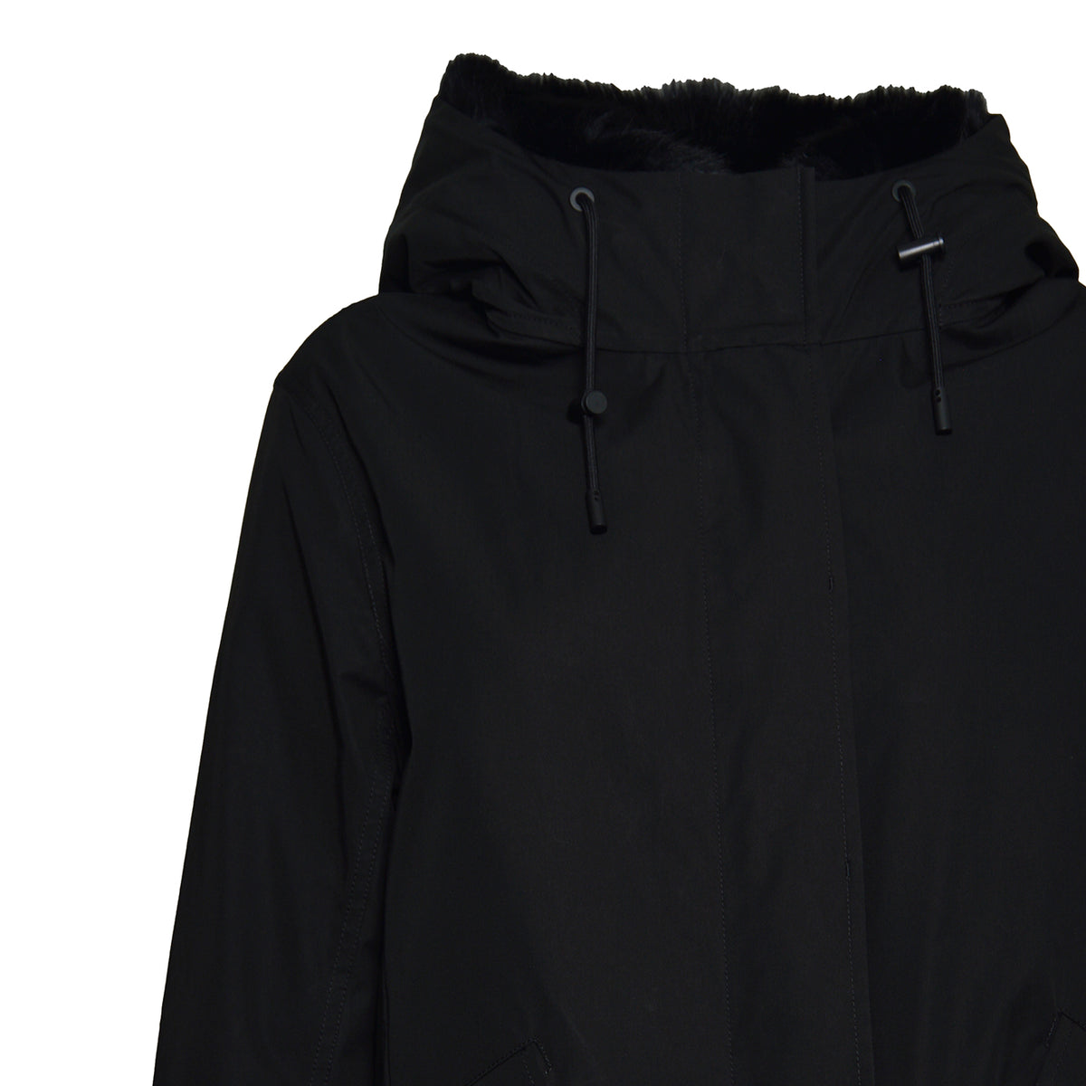 parka 72cm blended cotton/fur