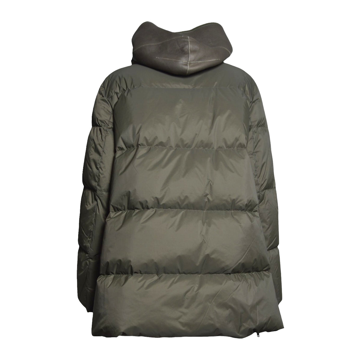 down coat 76cm technical fabric/lamb