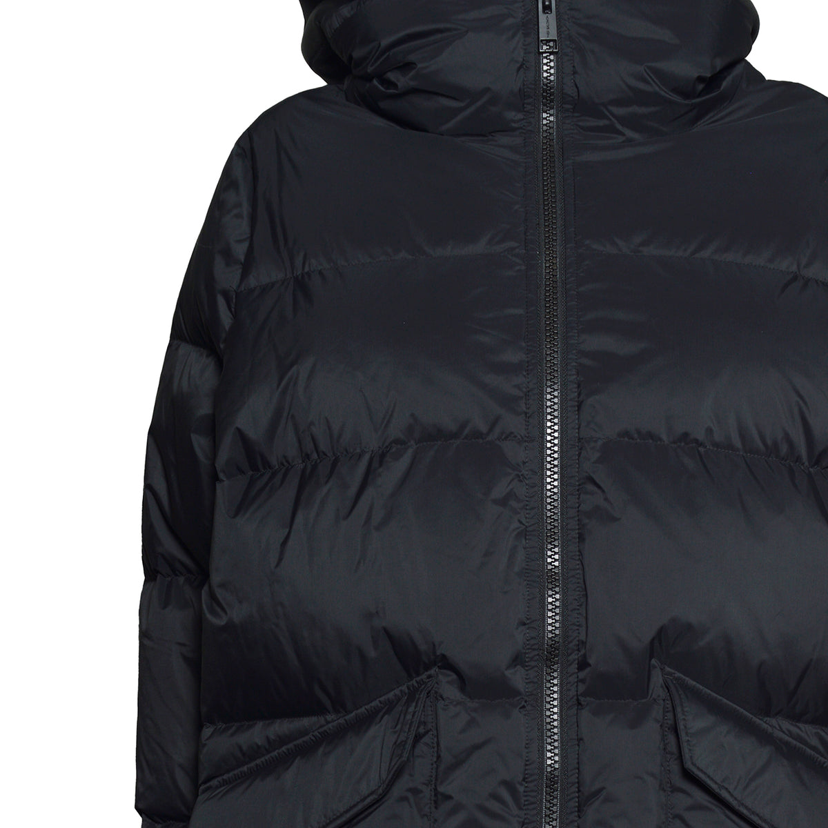 down coat 76cm technical fabric/lamb