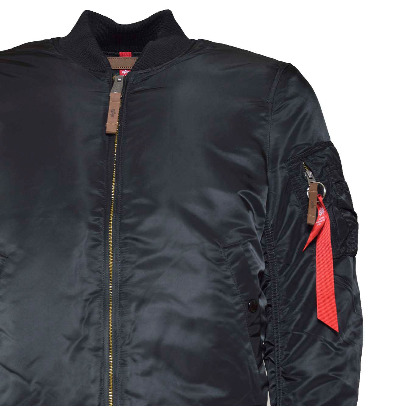 Bomber MA-1 VF imbottito corto nero Alpha Industries