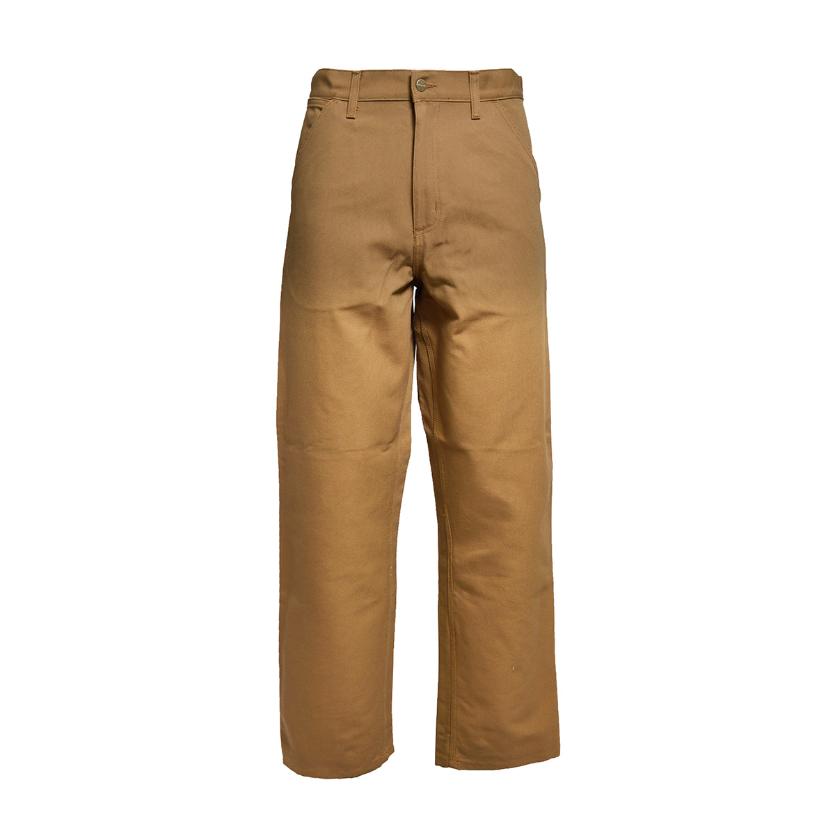 Pantalone Single Knee in cotone marrone Carhartt Wip