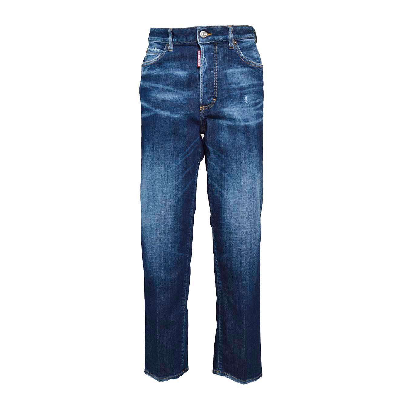 Jeans Boston Dark Basic in denim blu Dsquared2