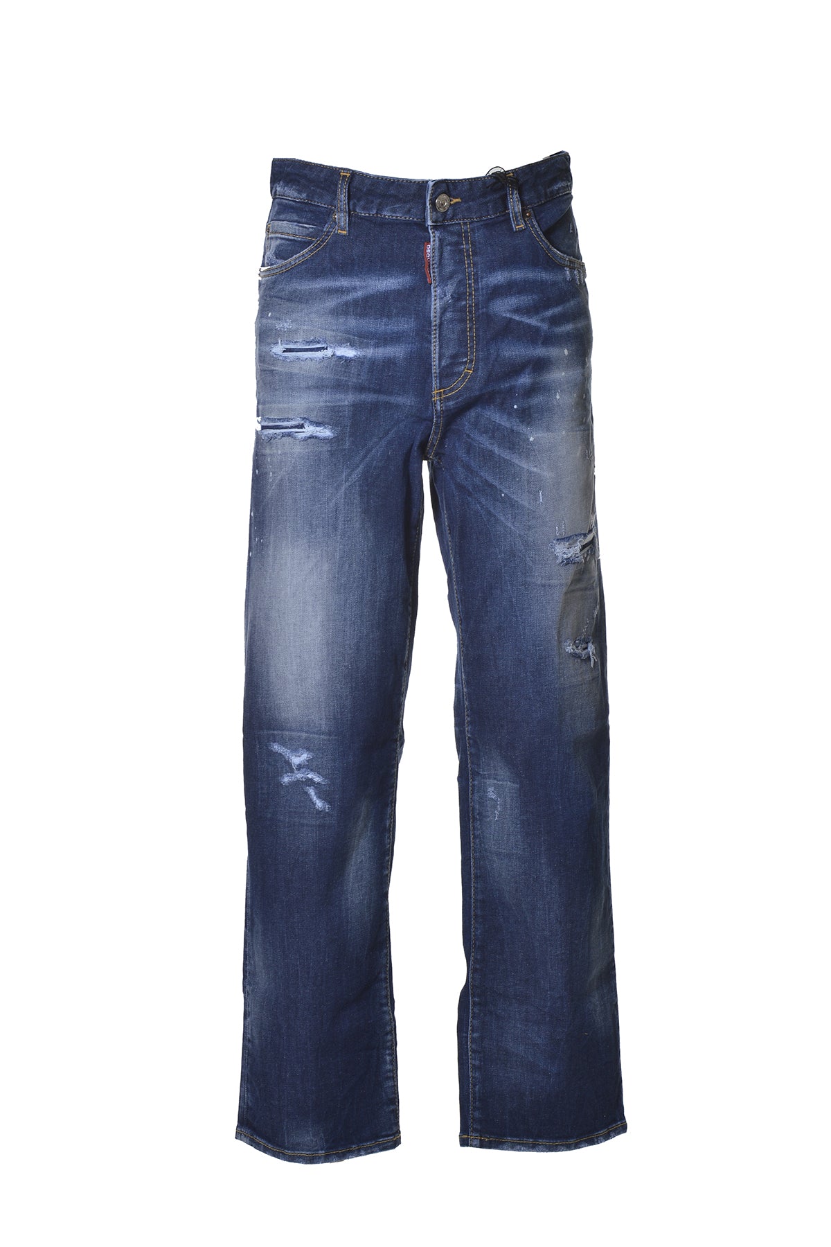 Jeans Boston wide in denim blu Dsquared2