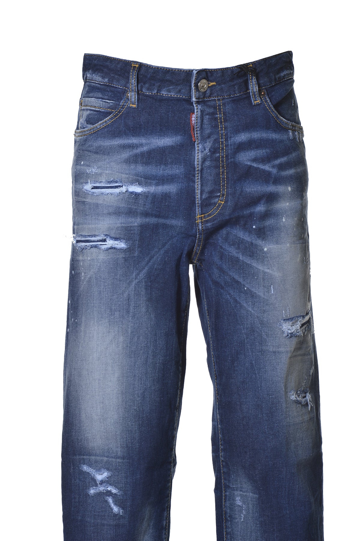 Jeans Boston wide in denim blu Dsquared2
