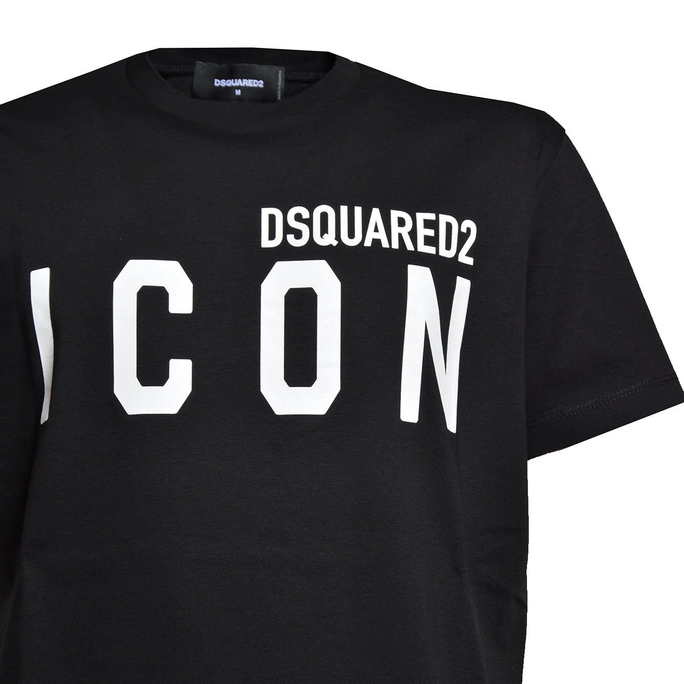 T-shirt nera con logo Icon Dsquared2