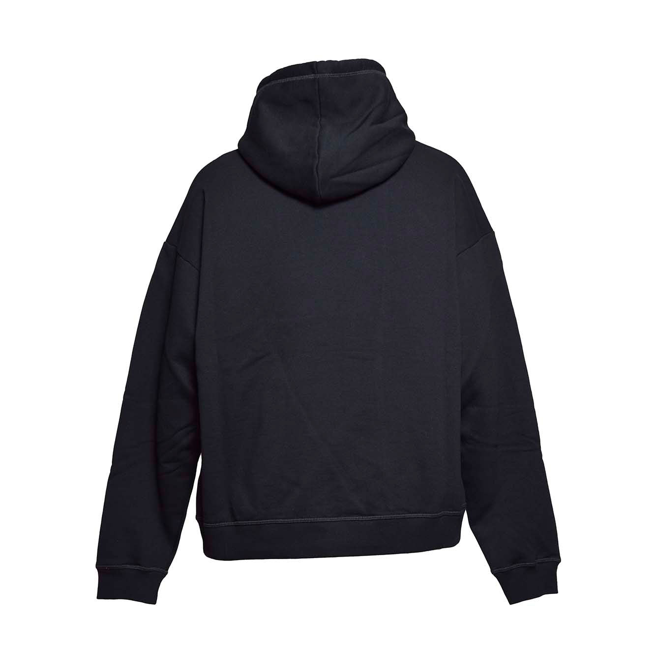 Felpa con cappuccio Icon Relax Fit in cotone nero Dsquared2