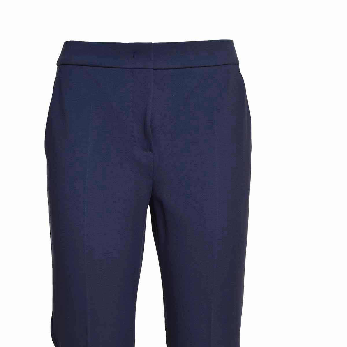 Pantalone Pegno in misto viscosa blu Max Mara