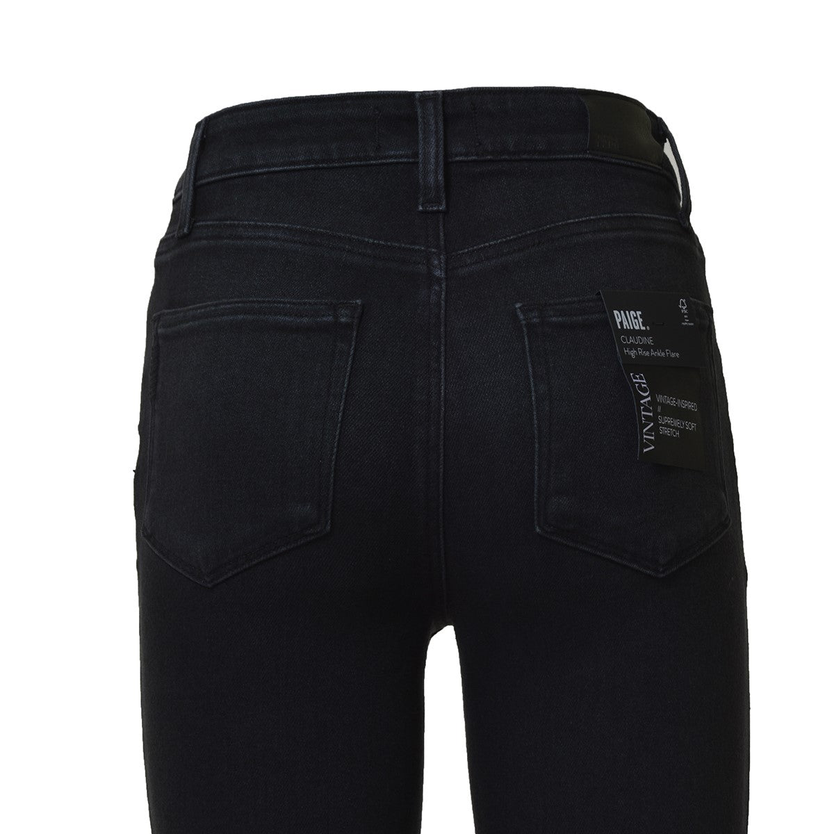 Jeans Crop in denim nero Paige