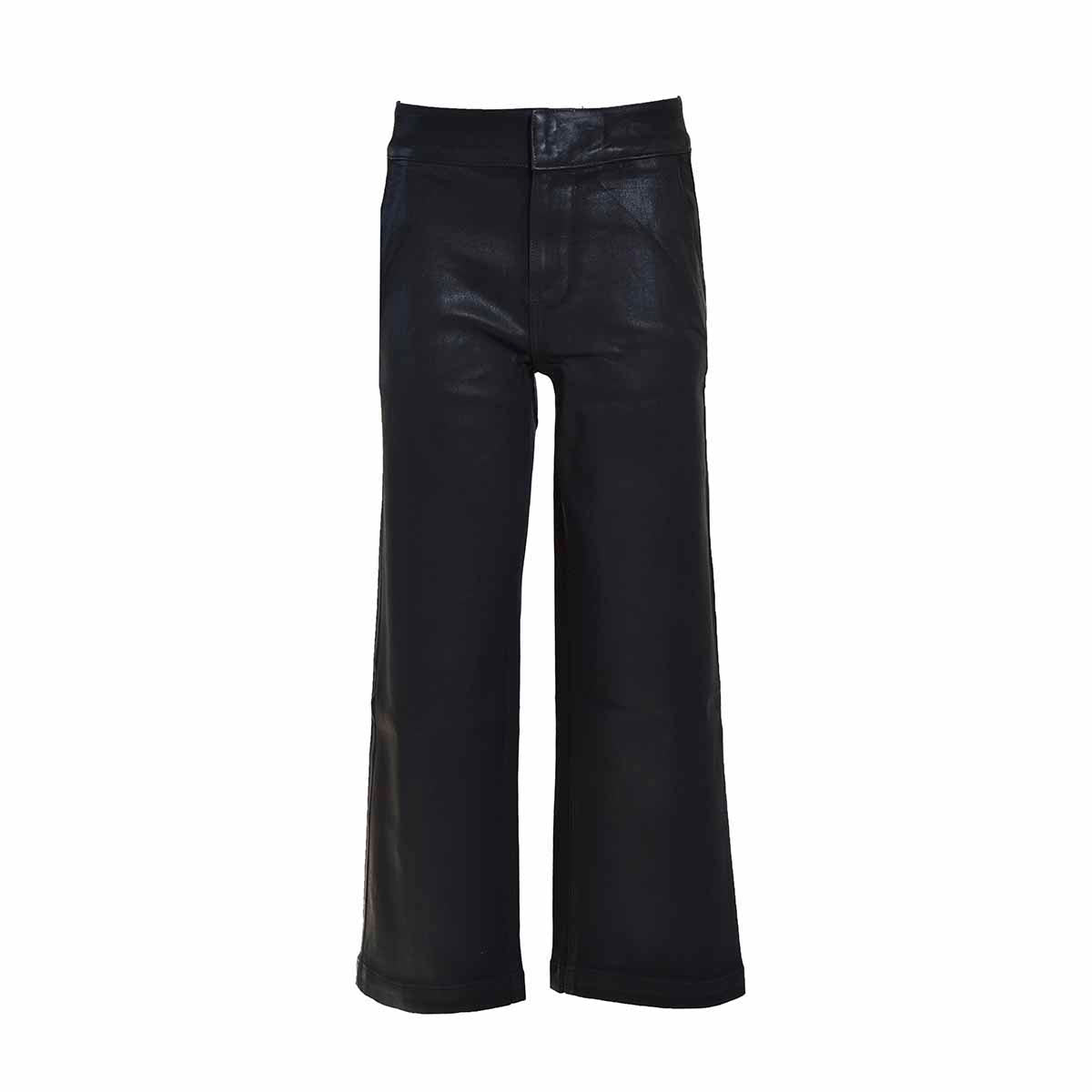 Jeans culotte Nellie spalmato Luxe Coating nero Paige