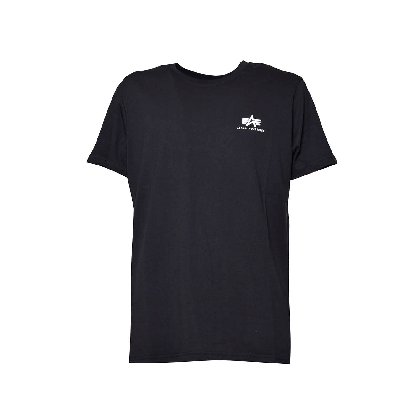 T-shirt Basic Small Logo in cotone nero Alpha Industries