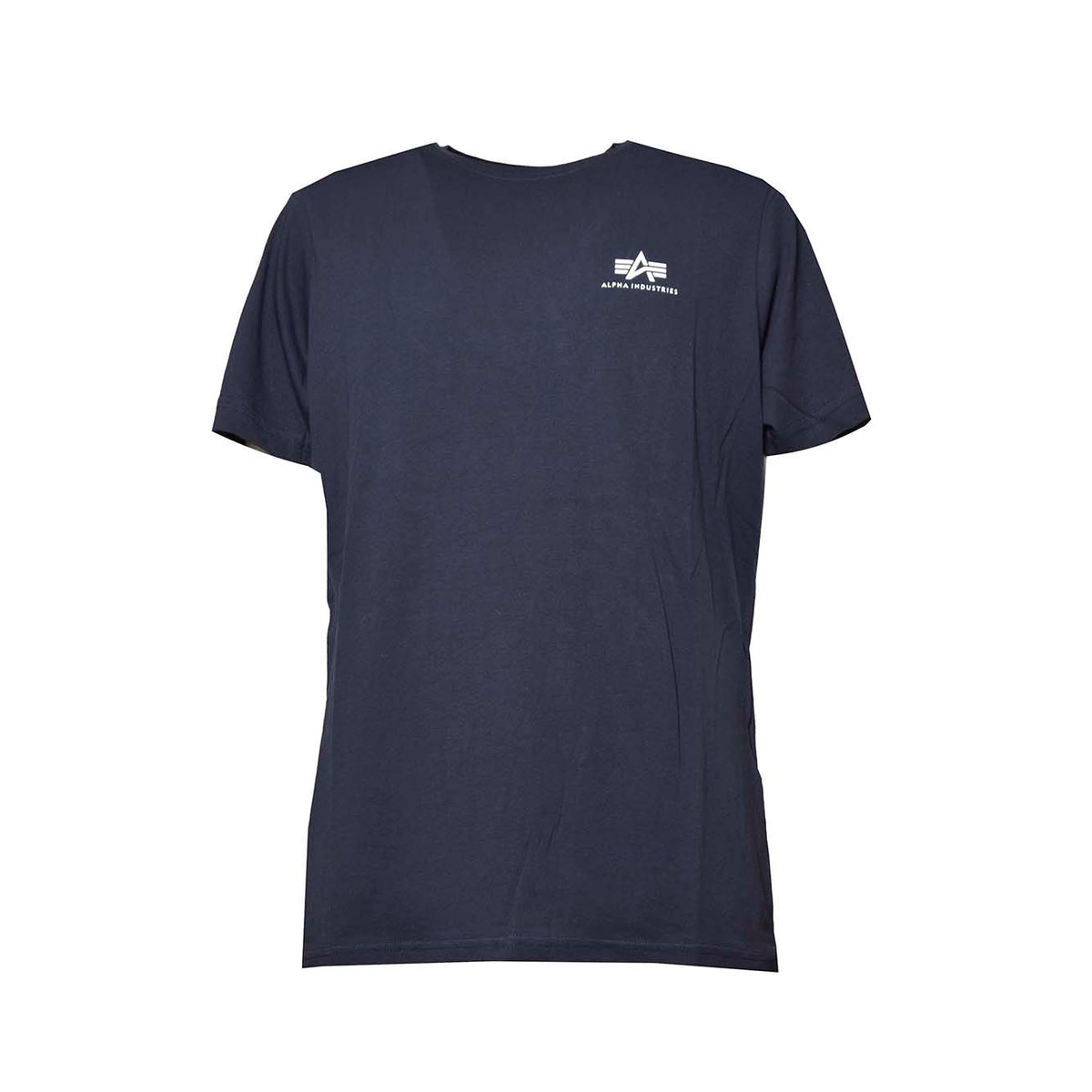 T-shirt Basic Small Logo in cotone blu Alpha Industries