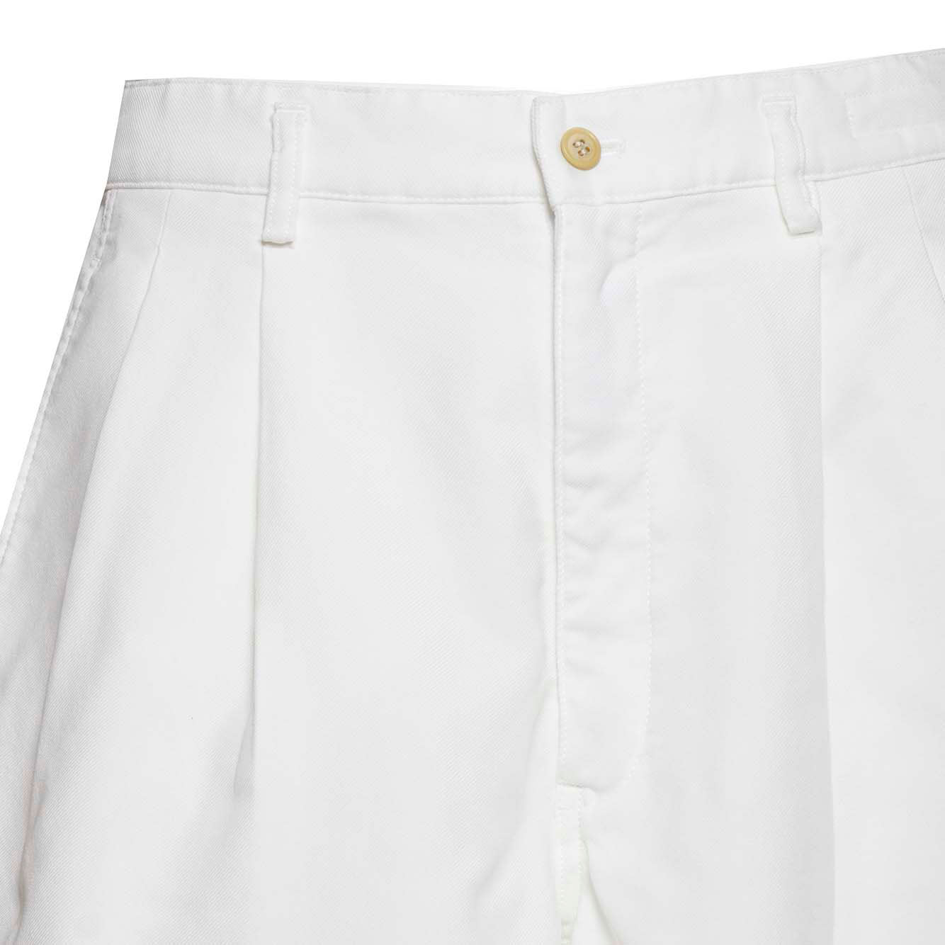 Bermuda over in cotone bianco Comme des Garçons Shirt