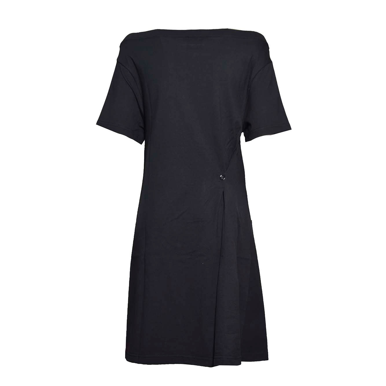 Abito t-shirt in cotone nero Courregès