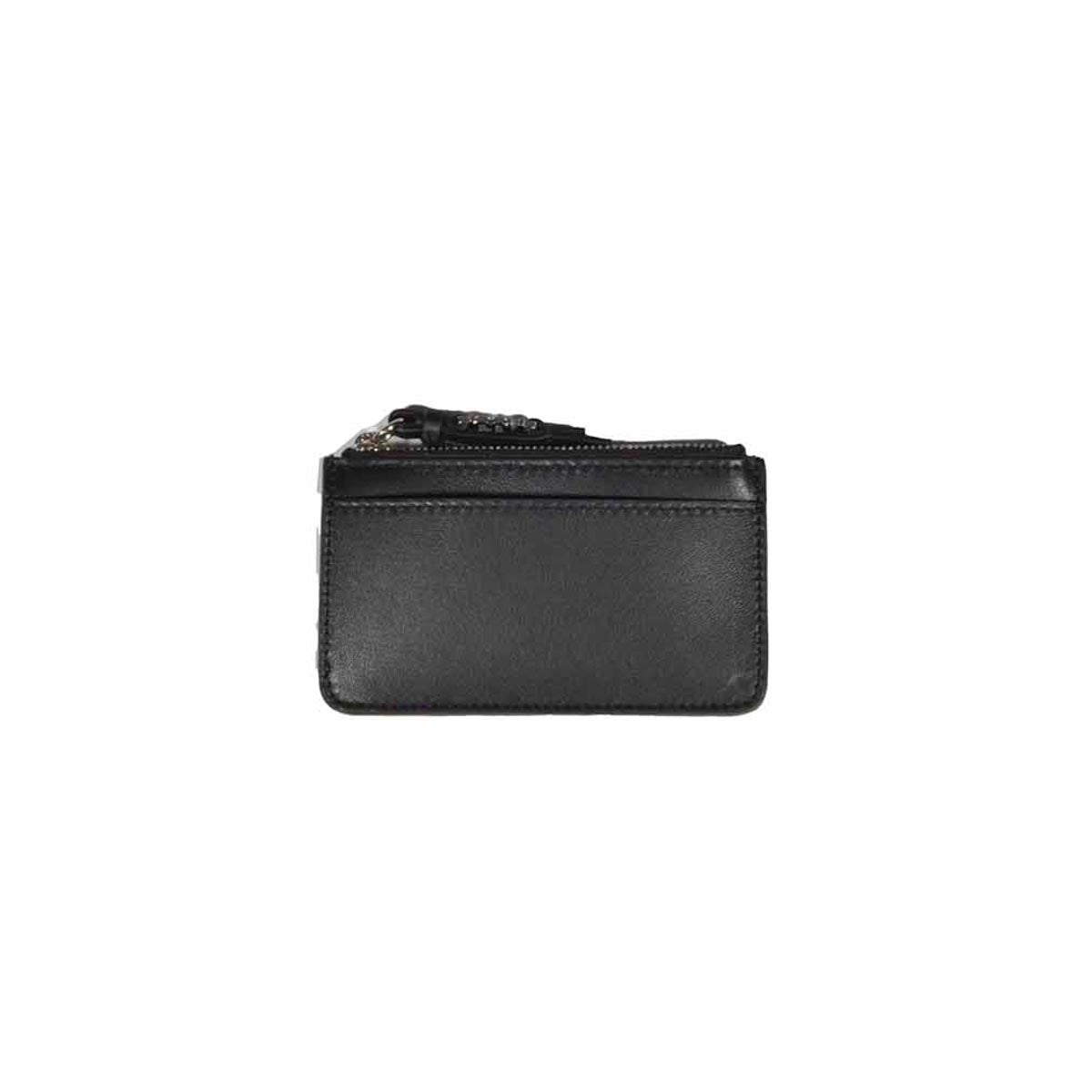Portacarte Icon Evening in vera pelle nera Dsquared2
