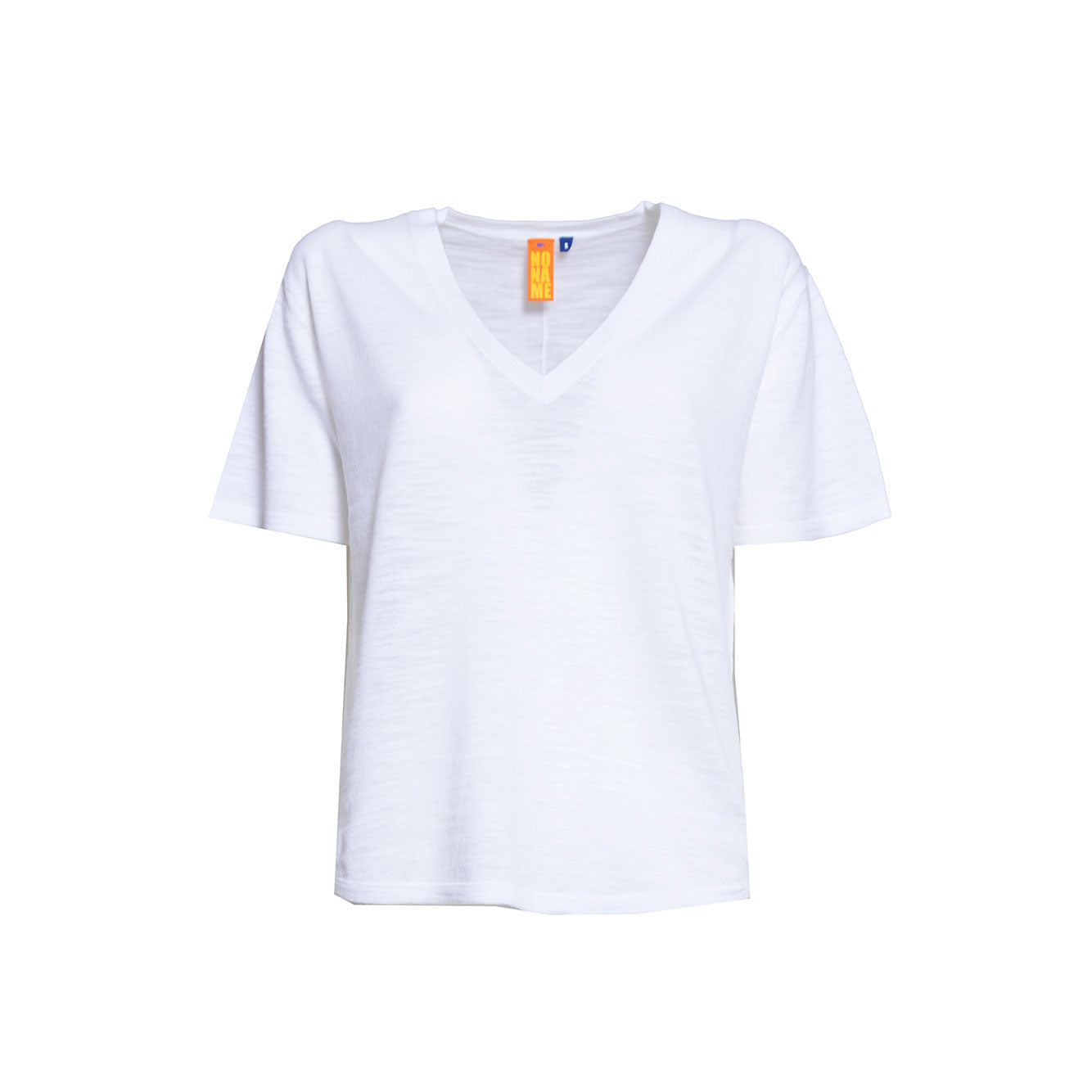 T-shirt Gianna in maglia di cotone bianco Ensea