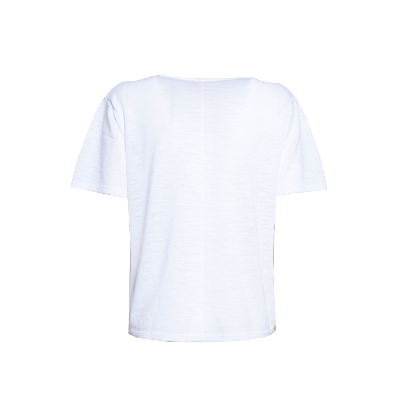 T-shirt Gianna in maglia di cotone bianco Ensea