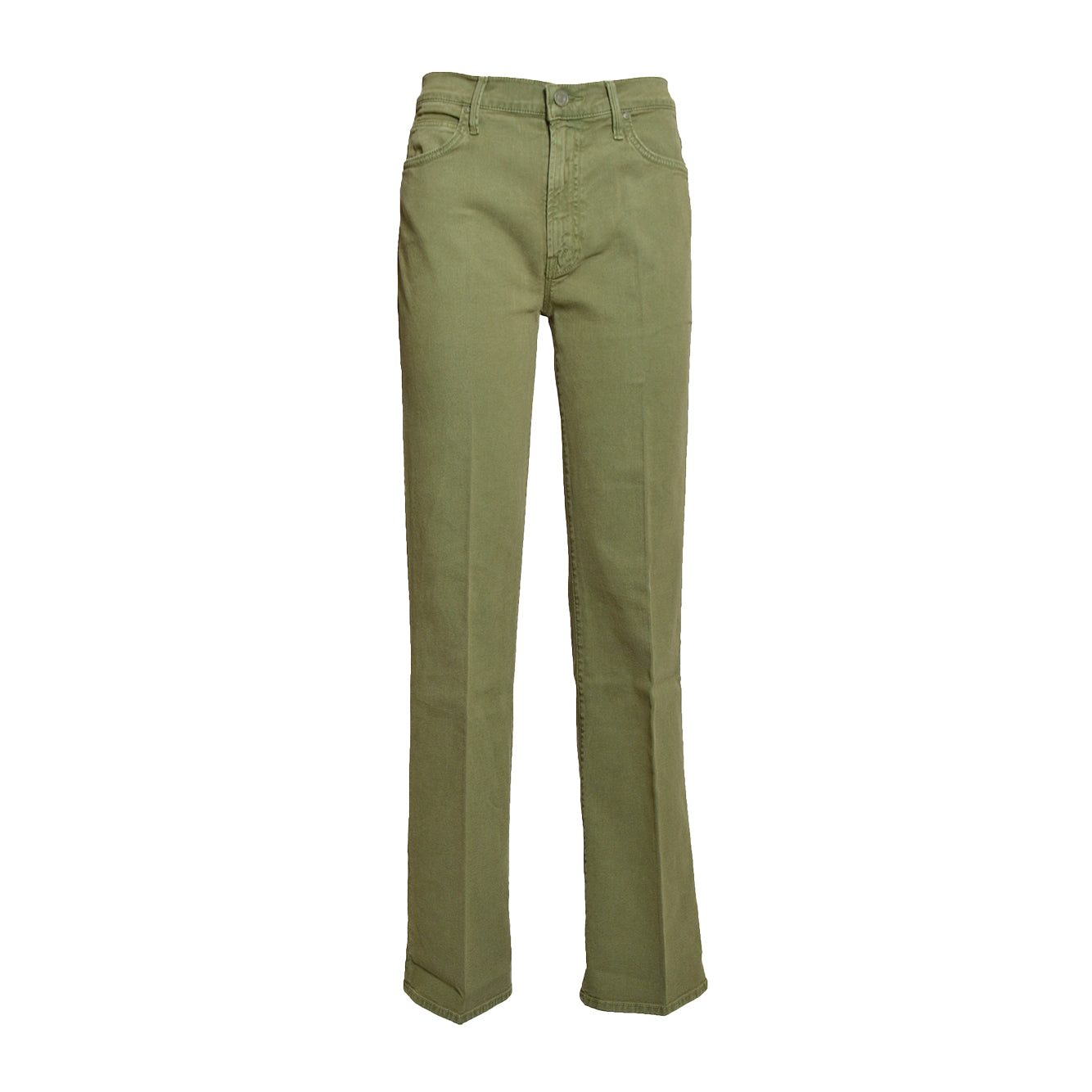 Jeans The Kick It in denim verde oliva Mother Women