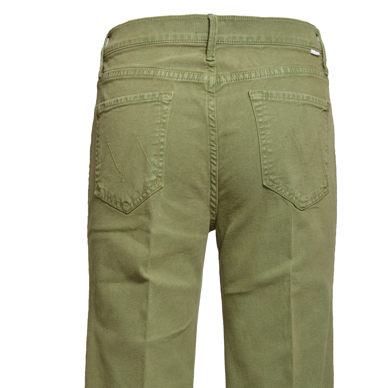 Jeans The Kick It in denim verde oliva Mother Women