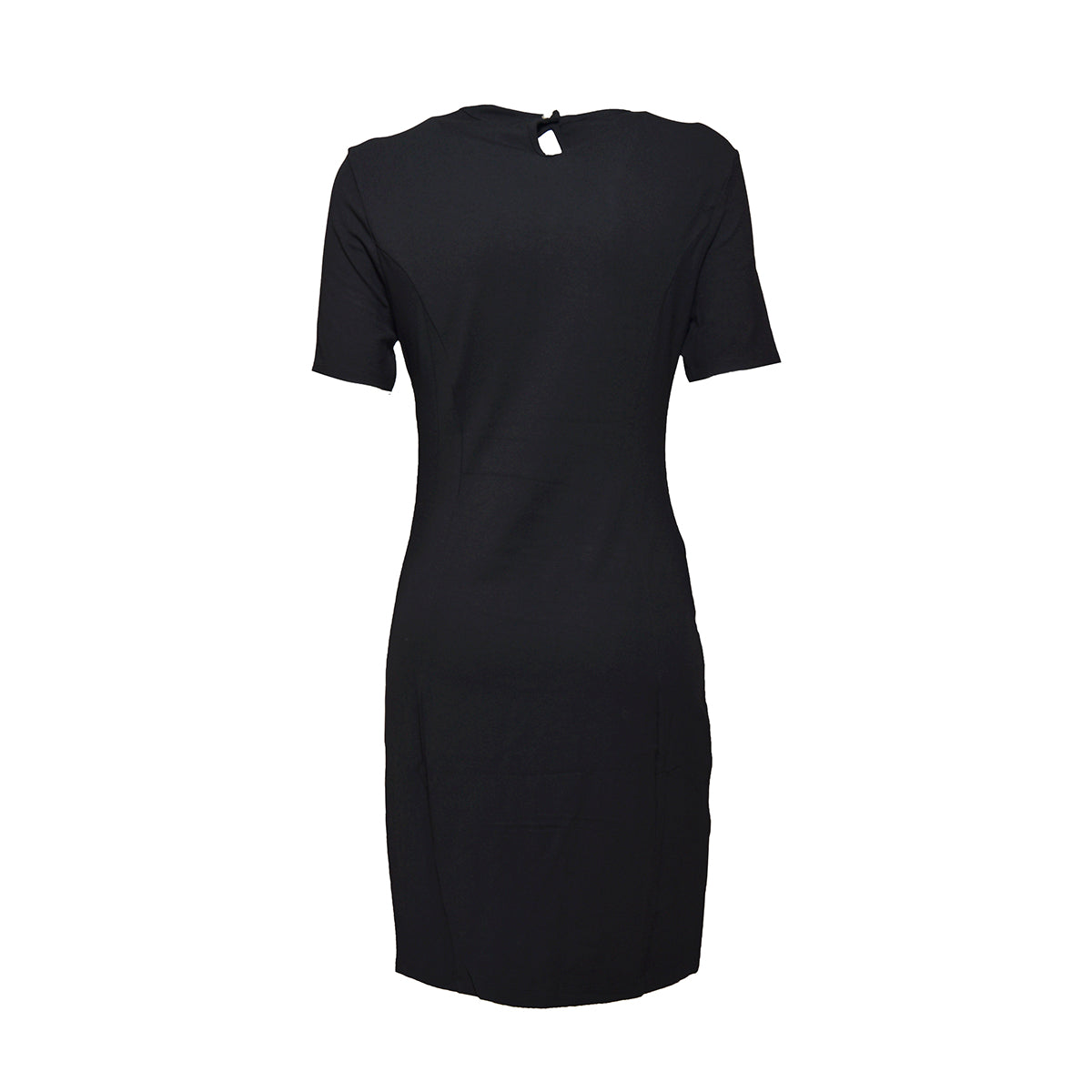 Abito corto in viscosa stretch nero Paco Rabanne