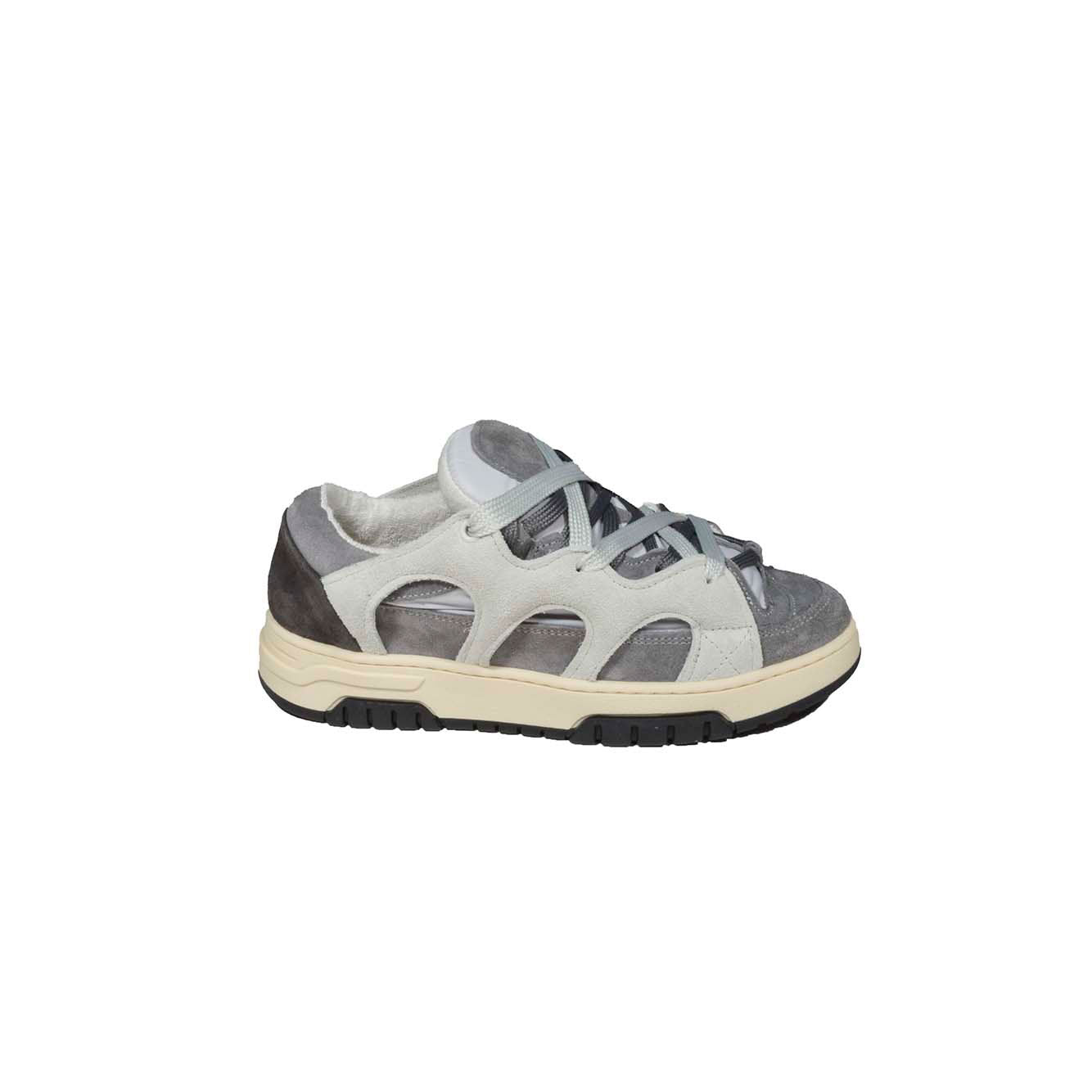 Sneakers Santha in pelle grigia Danilo Paura
