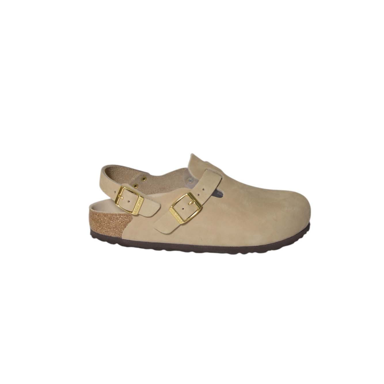 Sabot Tokio in pelle nabuk sabbia Birkenstock