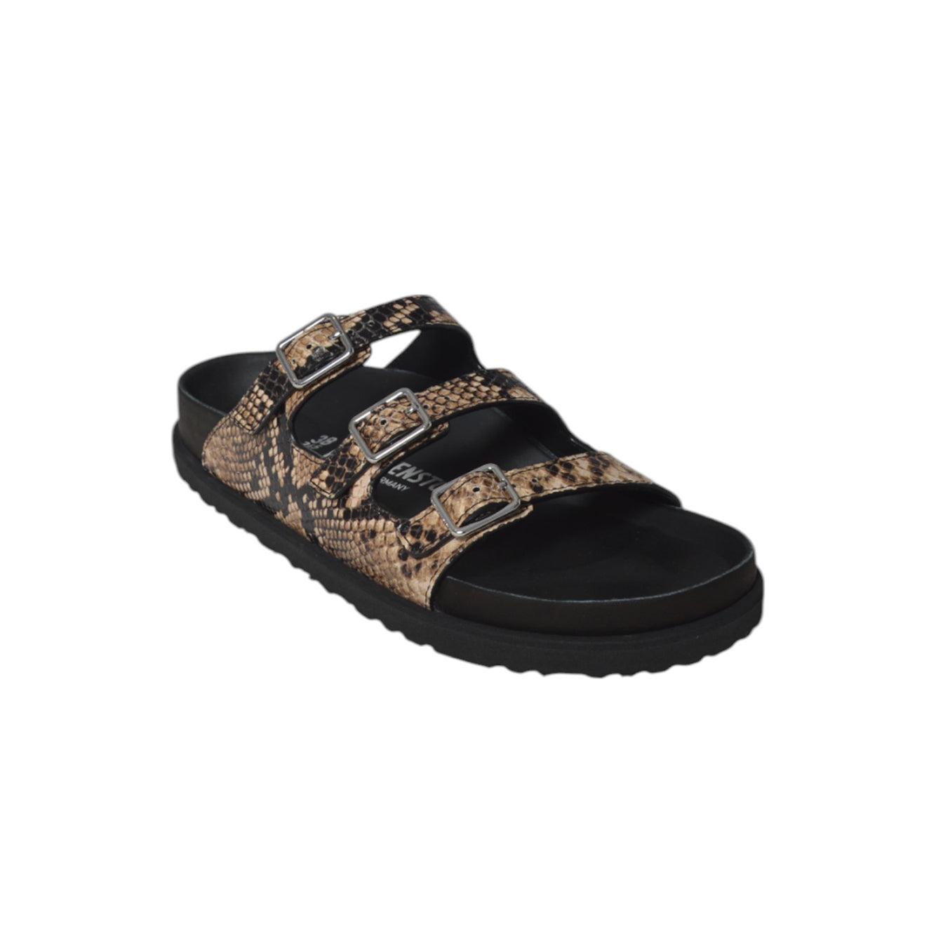 Sandali Florida in pelle pitonata beige Birkenstock 1774