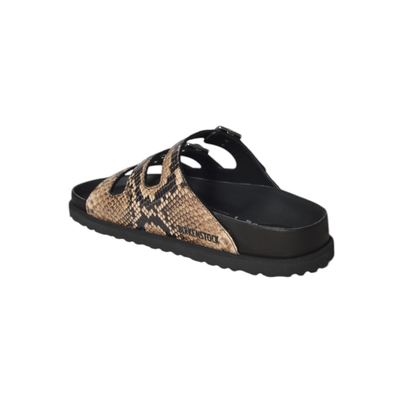 Sandali Florida in pelle pitonata beige Birkenstock 1774