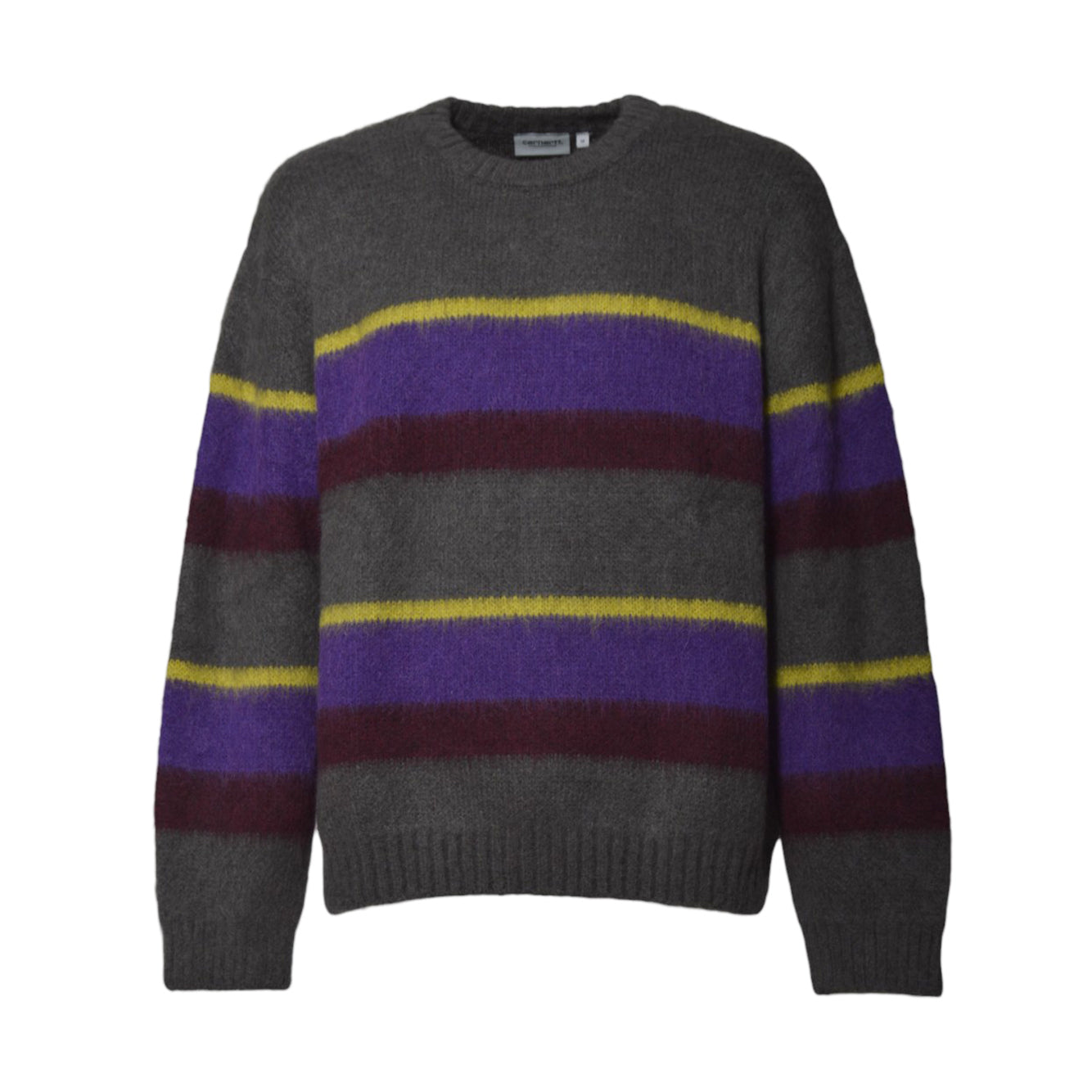 Pullover Merton in lana a righe grigio Carhartt Wip