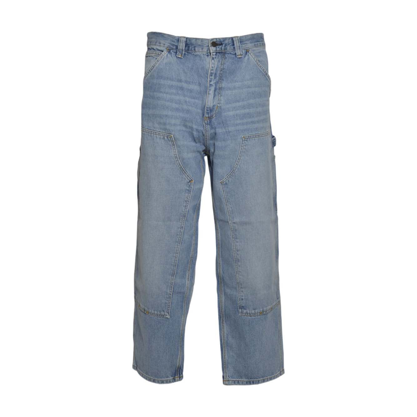 og double knee pant 100% cotton 'camano' denim,