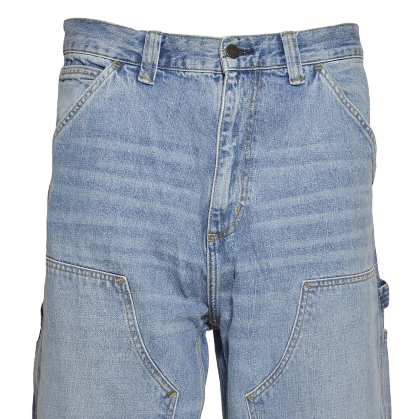 og double knee pant 100% cotton 'camano' denim,