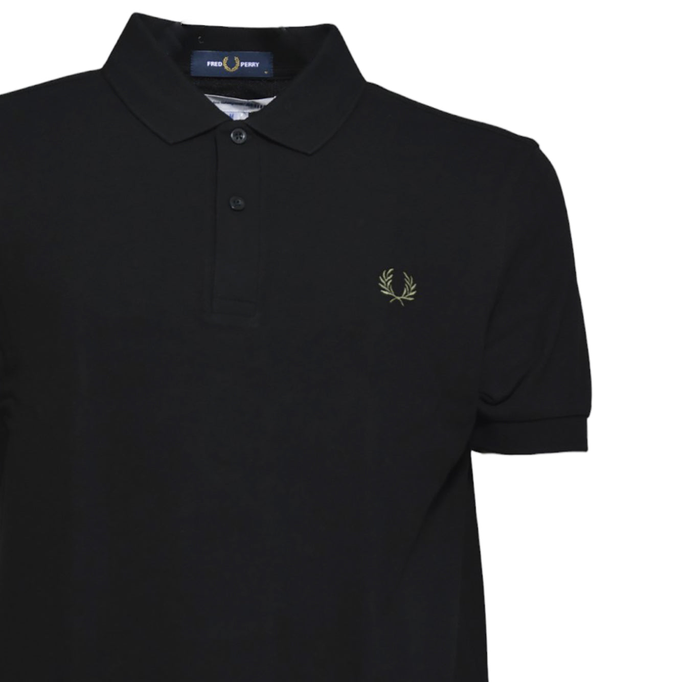 Polo in maglia di cotone nero Fred Perry x Comme des Garçons Shirt
