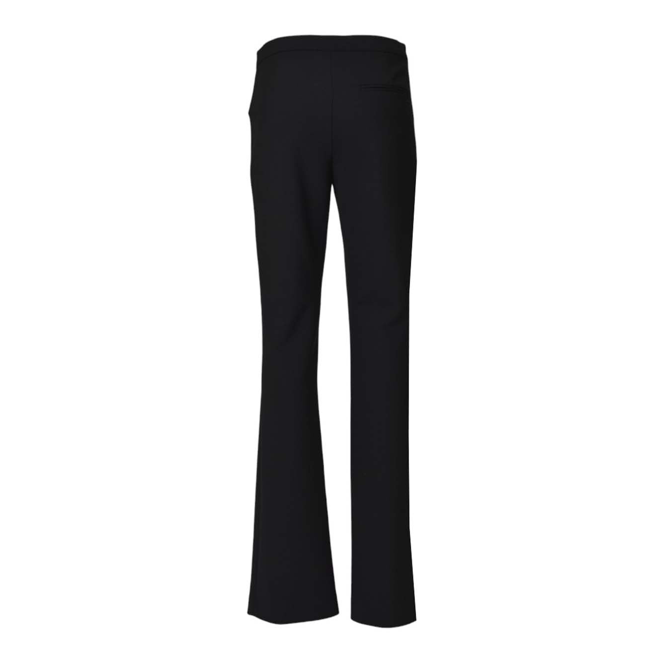 Pantalone Heritage Bootcut in misto lana nera Courrèges