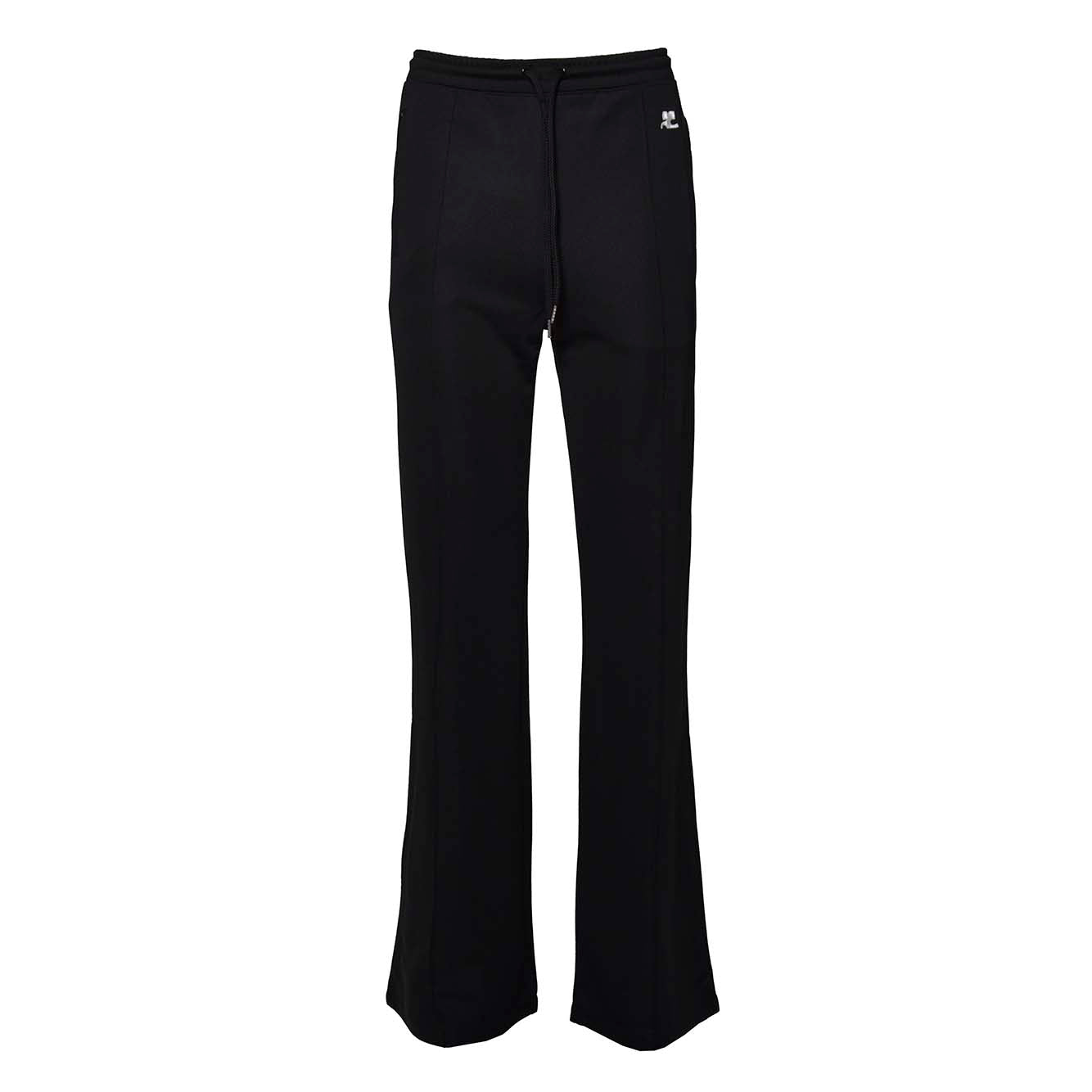 Pantaloni Interlock in jersey nero Courregès