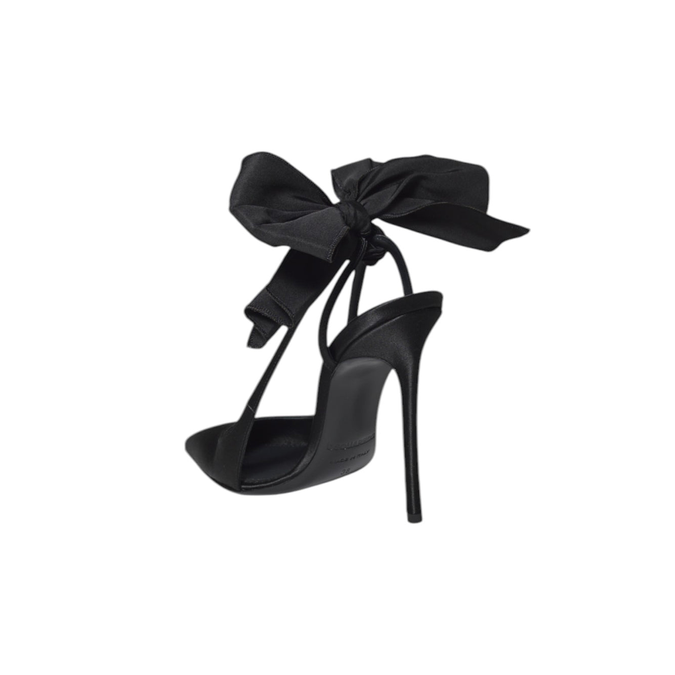 Pumps Take a Bow in raso nero Dsquared2