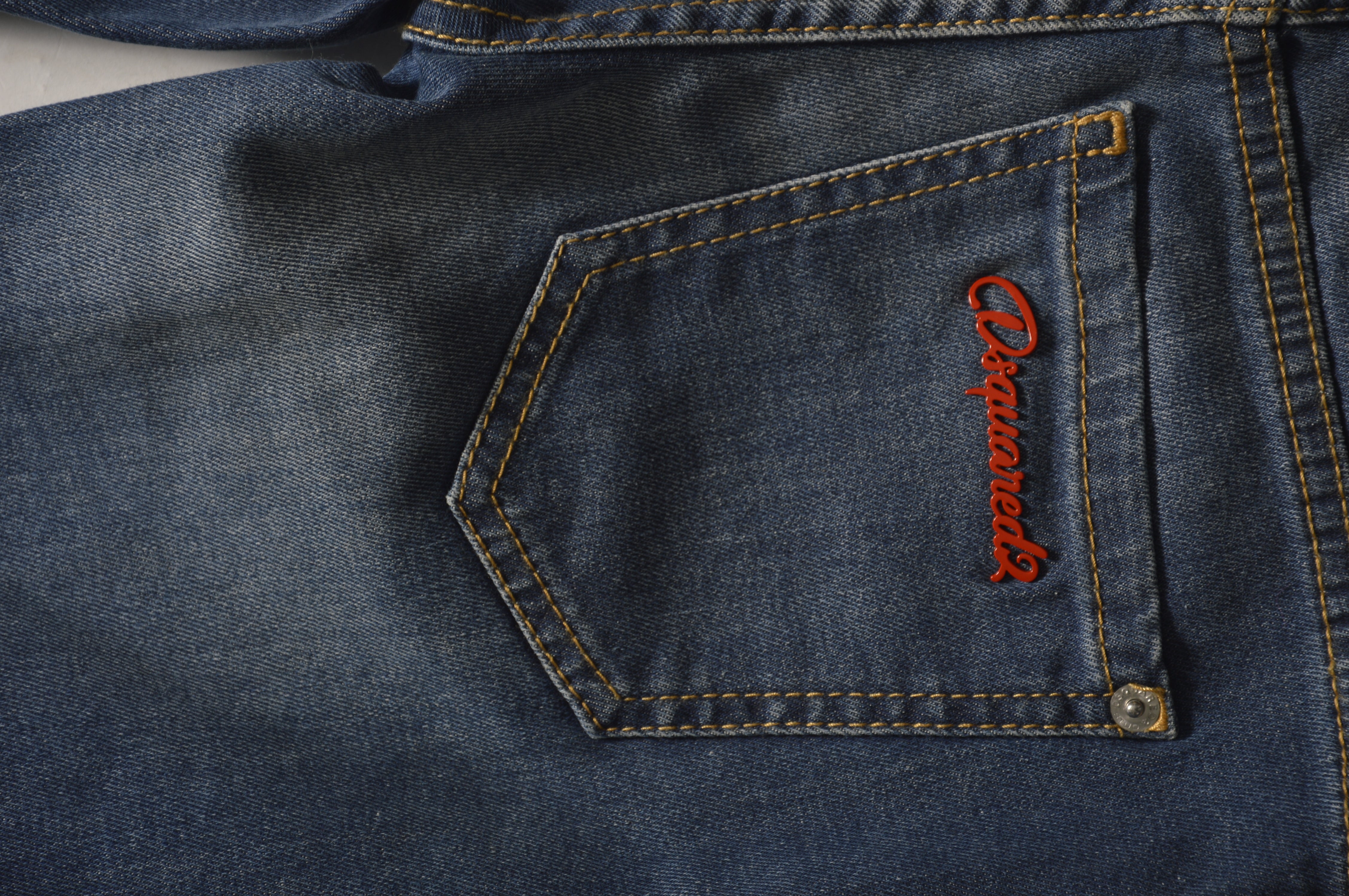 Jeans Cropped Twiggy vita media blu Dsquared2