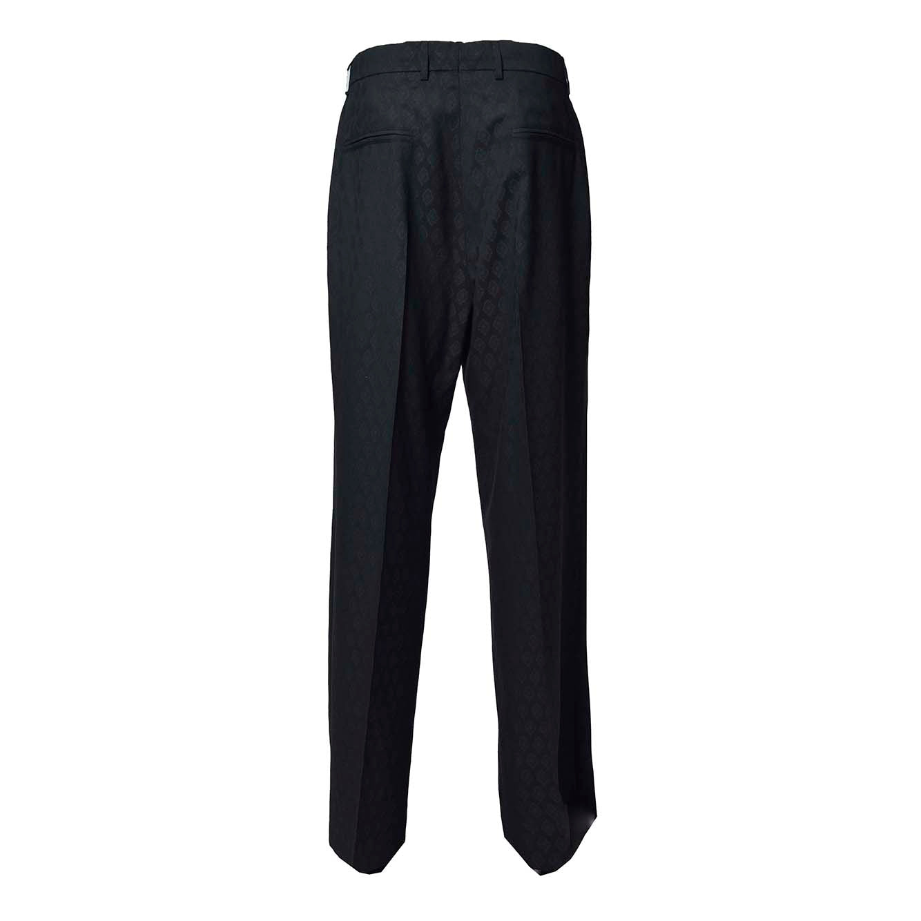 Pantalone a palazzo in lana jacquard nero Etro