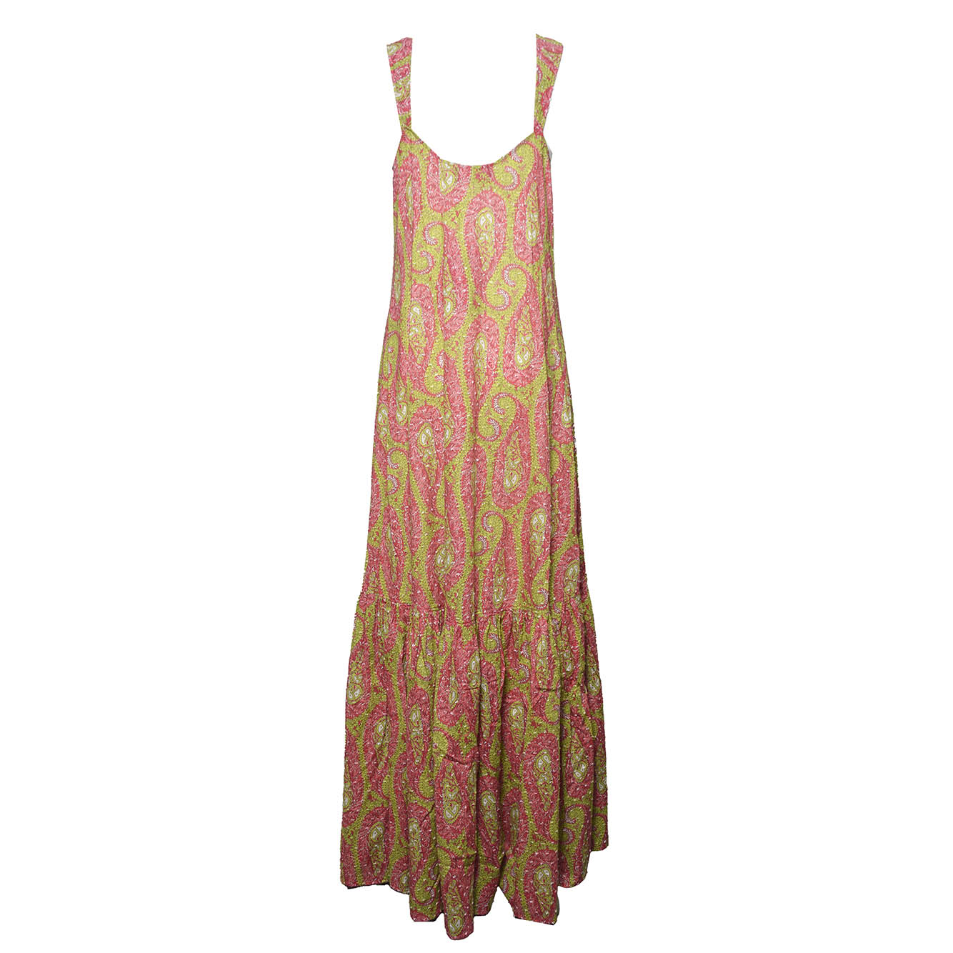 women's maxi jumper dress with hem flounce