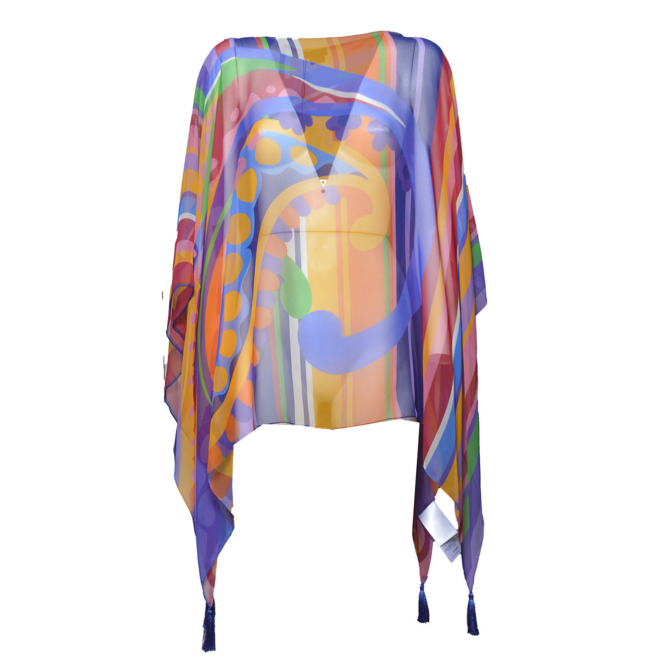 women's poncho with tassels
