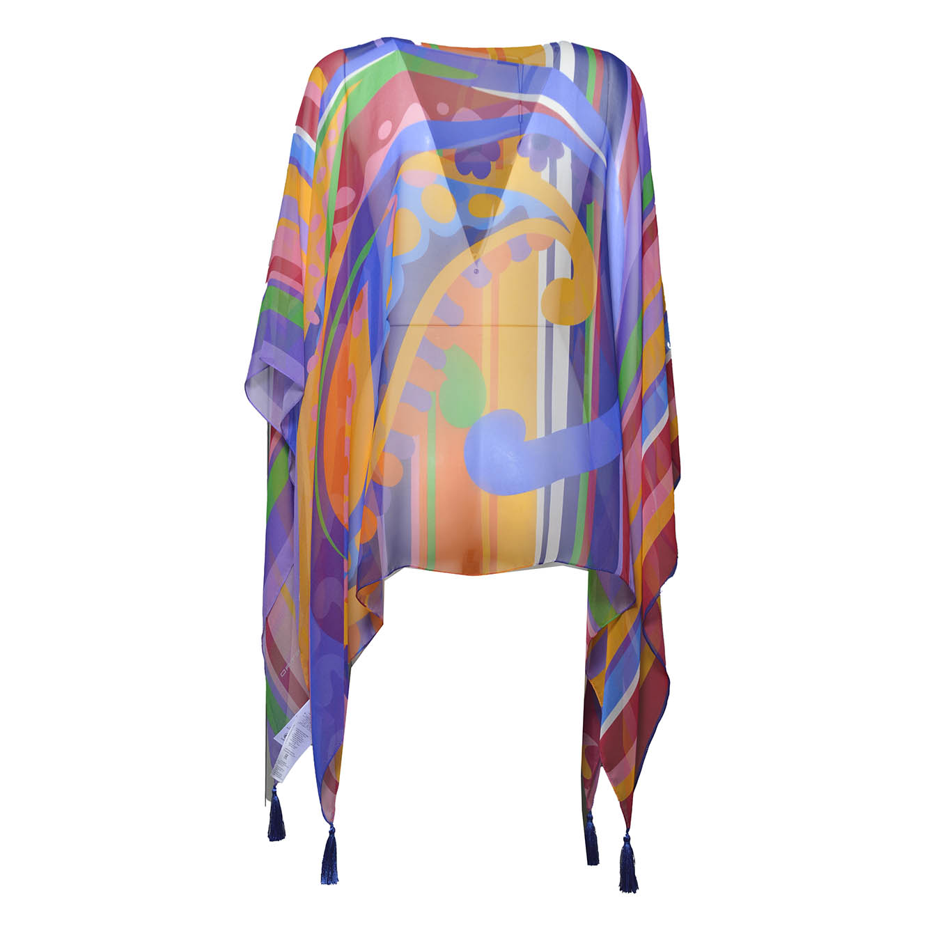 women's poncho with tassels