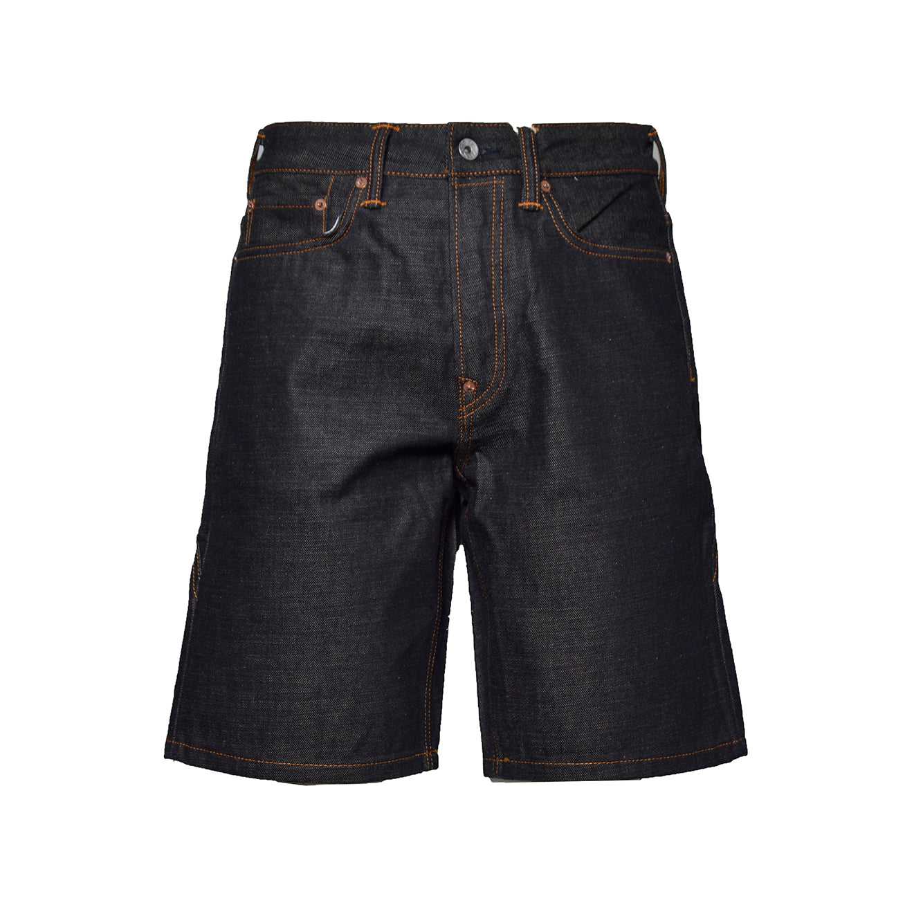 ht seagull printed pocket denim shorts
